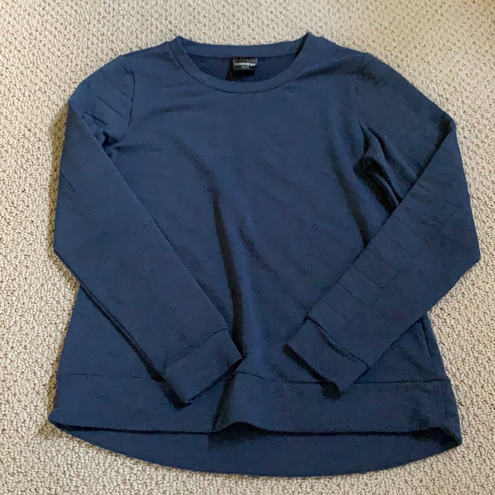 Navy athletic sweatshirt